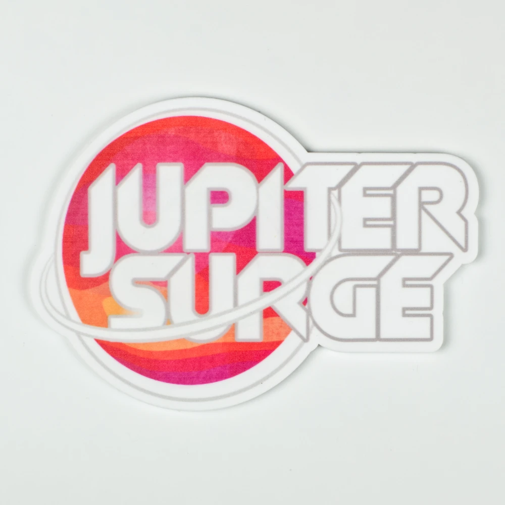 jupiter surge logo single drink coaster
